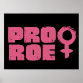 Pro Roe Women's Rights Word Art Poster (Voorkant)