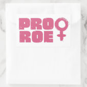 Pro Roe Women's Rights Word Art Rechthoekige Sticker (Tas)