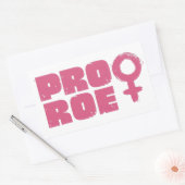 Pro Roe Women's Rights Word Art Rechthoekige Sticker (Envelop)