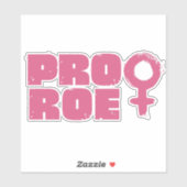 Pro Roe Women's Rights Word Art Vinyl Decal Sticker (Vel)