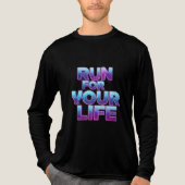 Pro Running Motivatie Tri-Blend Shirt (Voorkant volledig)