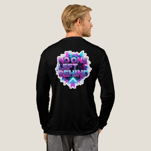 Pro Running Motivatie Tri-Blend Shirt (Achterkant)