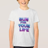 Pro Running Motivation Tri-Blend Shirt (Voorkant)