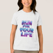 Pro Running Motivation Tri-Blend Shirt (Voorkant)