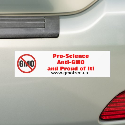 Pro-Science Anti-GGO-Bumpersticker Bumpersticker (Op auto)
