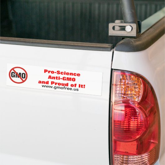 Pro-Science Anti-GGO-Bumpersticker Bumpersticker (Op Truck)