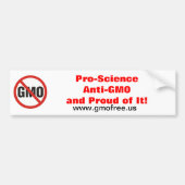 Pro-Science Anti-GGO-Bumpersticker Bumpersticker (Voorkant)