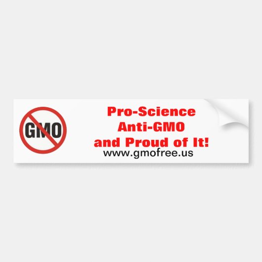 Pro-Science Anti-GGO-Bumpersticker Bumpersticker (Voorkant)