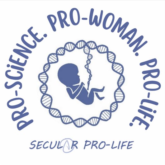 Pro-science-pro-vrouw pro-leven sticker (Voorkant)