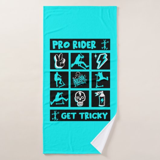 Pro Scooter Free Rider Tricks Badhanddoek (Badhanddoek)