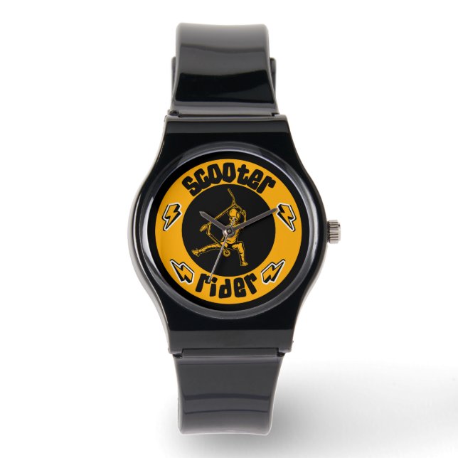 Pro Scooter Free Rider Tricks Horloge (Voorkant)