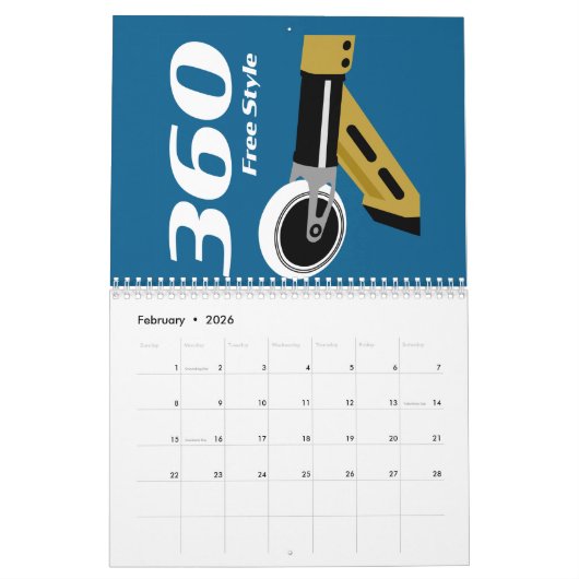 Pro Scooter Free Rider Tricks Kalender (Feb 2026)