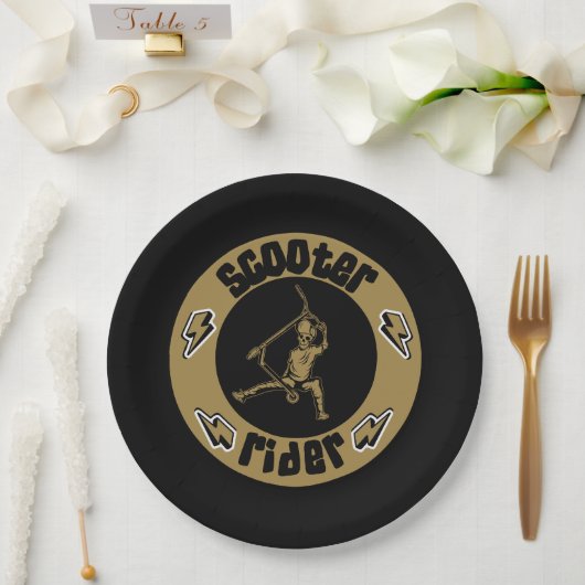 Pro Scooter Free Rider Tricks Papieren Bordje (Huwelijk)