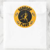 Pro Scooter Free Rider Tricks Ronde Sticker (Tas)