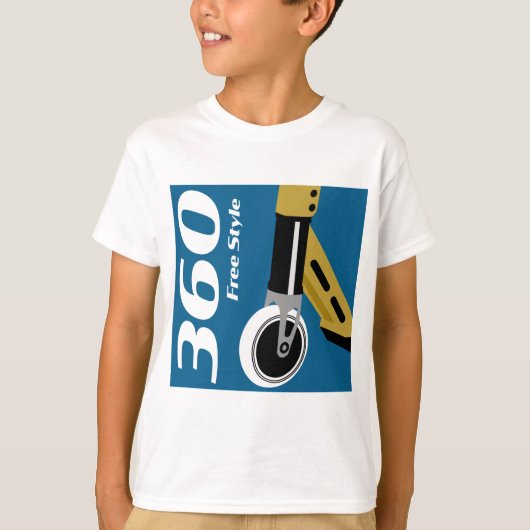 Pro Scooter Free Rider Tricks T-Shirt (Voorkant)