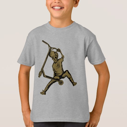 Pro Scooter Free Rider Tricks T-shirt (Voorkant)