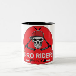 Pro Scooter Free Rider Tricks Tweekleurige Koffiemok
