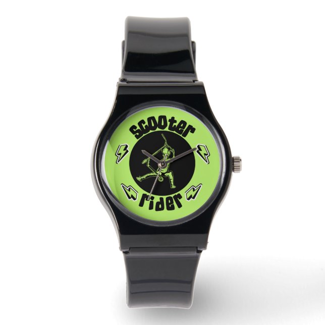 Pro Scooter Free Rider-trucs Horloge (Voorkant)