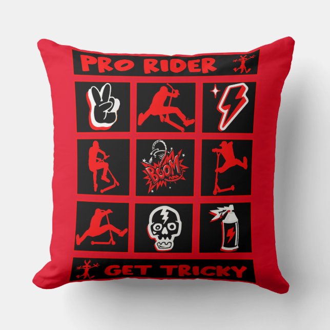 Pro Scooter Free Rider-trucs Kussen (Voorkant)