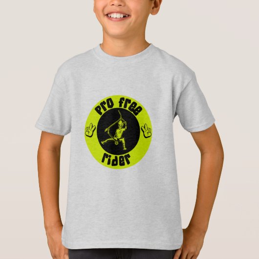 Pro Scooter Free Rider-trucs T-shirt (Voorkant)