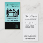 Pro Seamstress: Dressmaker, Patternmaker, Ontwerpe Visitekaartje (Voorkant / Achterkant)