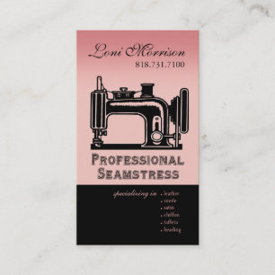 Pro Seamstress: Dressmaker, Patternmaker, Ontwerpe Visitekaartje