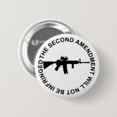 Pro Second Amendment Freedom Merchandise Ronde Button 5,7 Cm (Voorkant /achterkant)