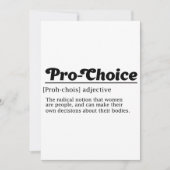 Pro-Select, Women Reproductive Rights, Abortion Ri Kaart (Voorkant)