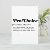 Pro-Select, Women Reproductive Rights, Abortion Ri Kaart (Staand voorkant)