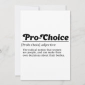 Pro-Select, Women Reproductive Rights, Abortion Ri Kaart (Achterkant)