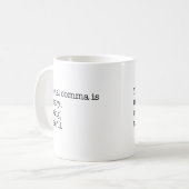 Pro-seriële komma koffiemok (Voorkant links)