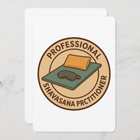 Pro Shavasana Practitioner Kaart (Voorkant / Achterkant)