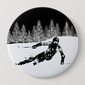 Pro Skier, Ski Snowboard Button (Voorkant)