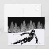 Pro Skier, Ski Snowboard Feestdagenkaart (Voorkant / Achterkant)