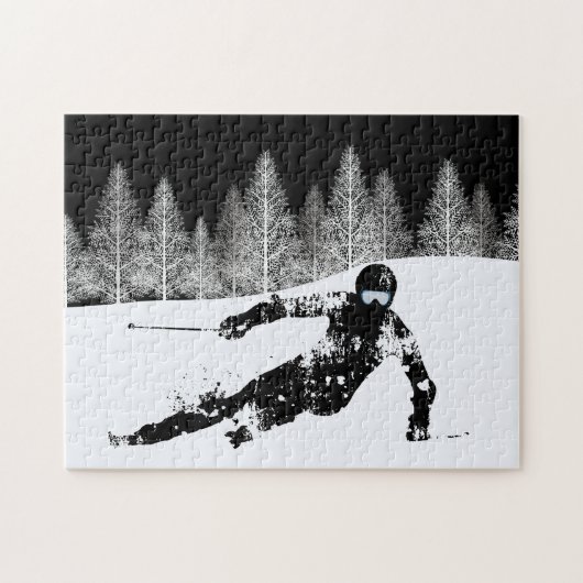 Pro Skier, Ski Snowboard Legpuzzel (Horizontaal)
