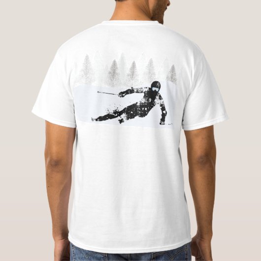 Pro Skier, Ski Snowboard T-Shirt (Achterkant)