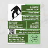 Pro Snowboarder, Ski/Snowboarding Lessen/Klassen Flyer (Voorkant)