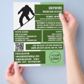 Pro Snowboarder, Ski/Snowboarding Lessen/Klassen Flyer (Hand)
