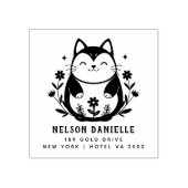 PRO Stijl Retouradres Houten Rubber Rubberstempel (Afrduk)