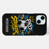 Pro Striker Urban Graffiti Voetbal Case-Mate iPhone Case (Achterkant (horizontaal))