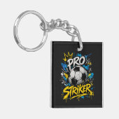 Pro Striker Urban Graffiti Voetbal Sleutelhanger (Voorkant Links)