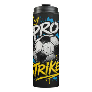 Pro Striker Urban Graffiti Voetbal Thermosbeker