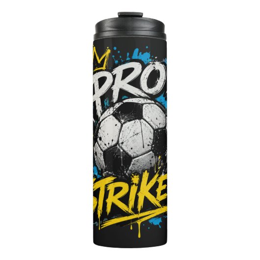Pro Striker Urban Graffiti Voetbal Thermosbeker (Voorkant)