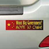 Pro Tea Party - Anti-Big Government Bumpersticker (Op auto)