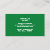 Pro Tennis-kaartsjabloon voor instructeur Visitekaartje (Achterkant)