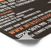 Pro Tennis Player, Tennis Lessen/Classes Advert Poster (Hoek)