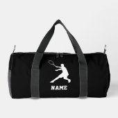 Pro tennisspeler custom zwarte sport plunjezak (Achterkant)