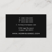 Pro Textures Visitekaartje, zwart en grijs Visitekaartje (Achterkant)