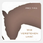 PRO TiKo - Aufkleber Vierkante Sticker (Voorkant)