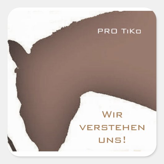 PRO TiKo - Aufkleber Vierkante Sticker (Voorkant)